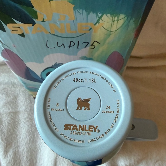 New Stanley 40oz Stitch Blue and Gold in the Morning Quencher Tumbler - Picture 8 of 8